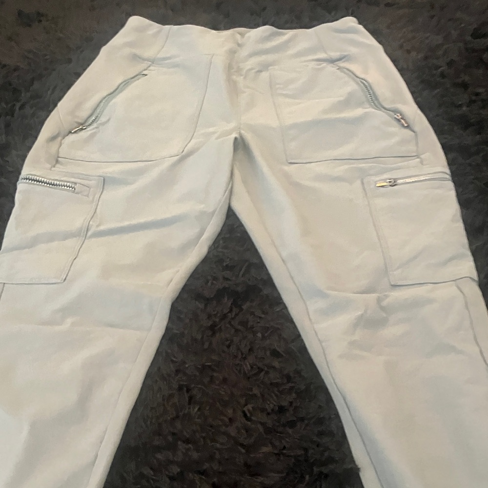 Athleta Light Gray Track Pants